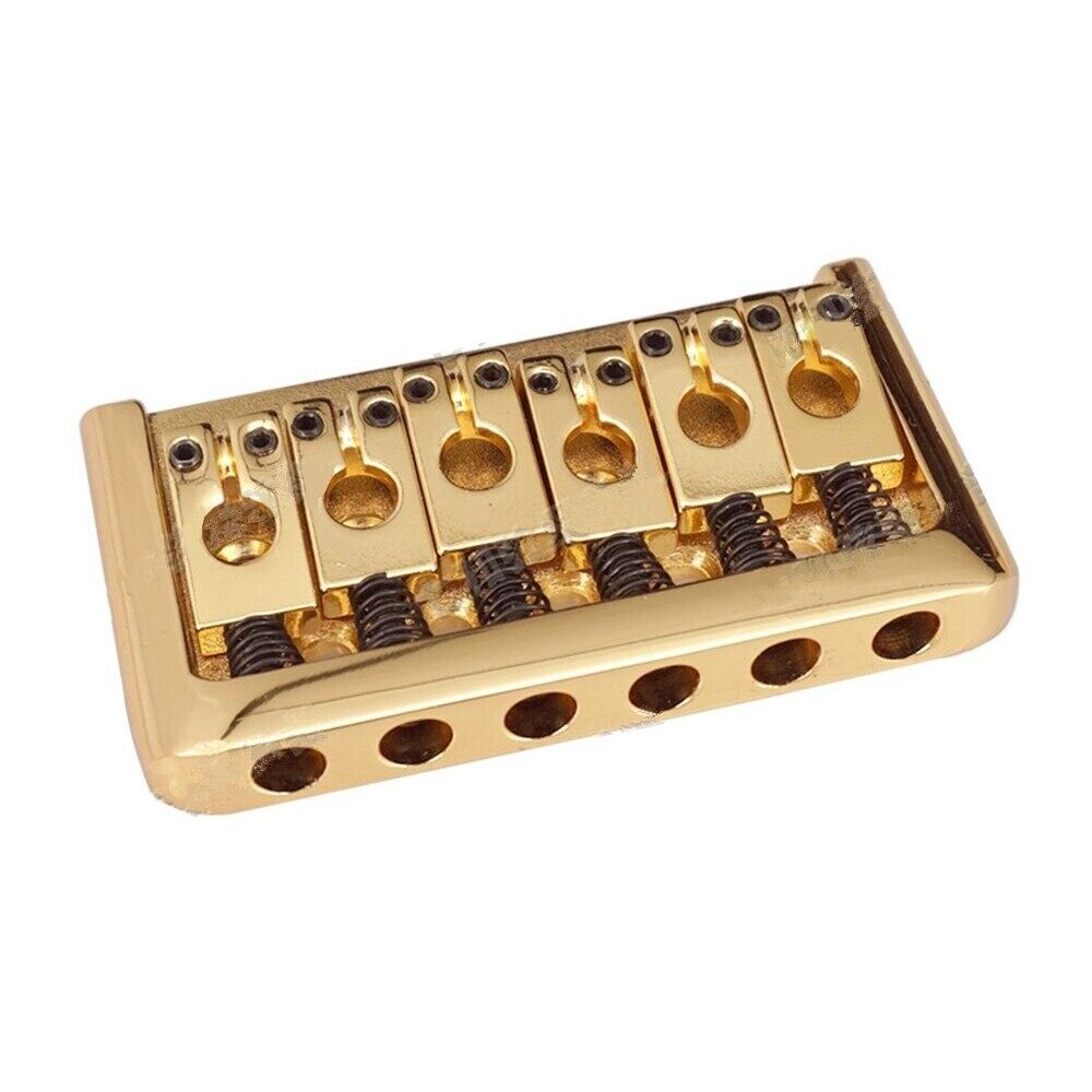 Gold Hardtail Fixed Guitar Bridge Fit Fender,Schecter,Ibanez,Suhr,Godin,G&L,ESP