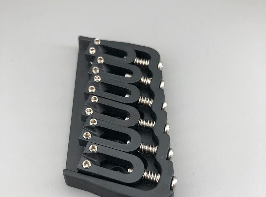 Black 6 String Fanned Fret Bridge Fit Schecter,Mayones,Ibanez,ESP LTD,Chapman