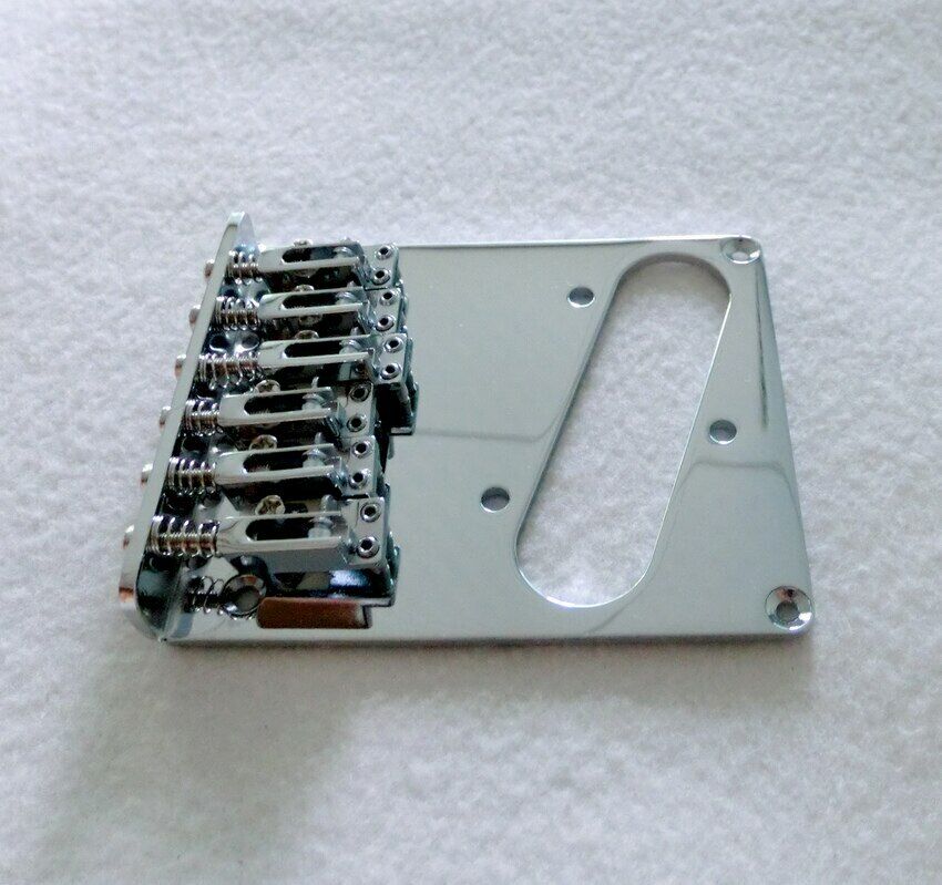 Chrome 12 String Guitar Hardtail Fixed Vintage Bridge Fit Fender Telecaster TL