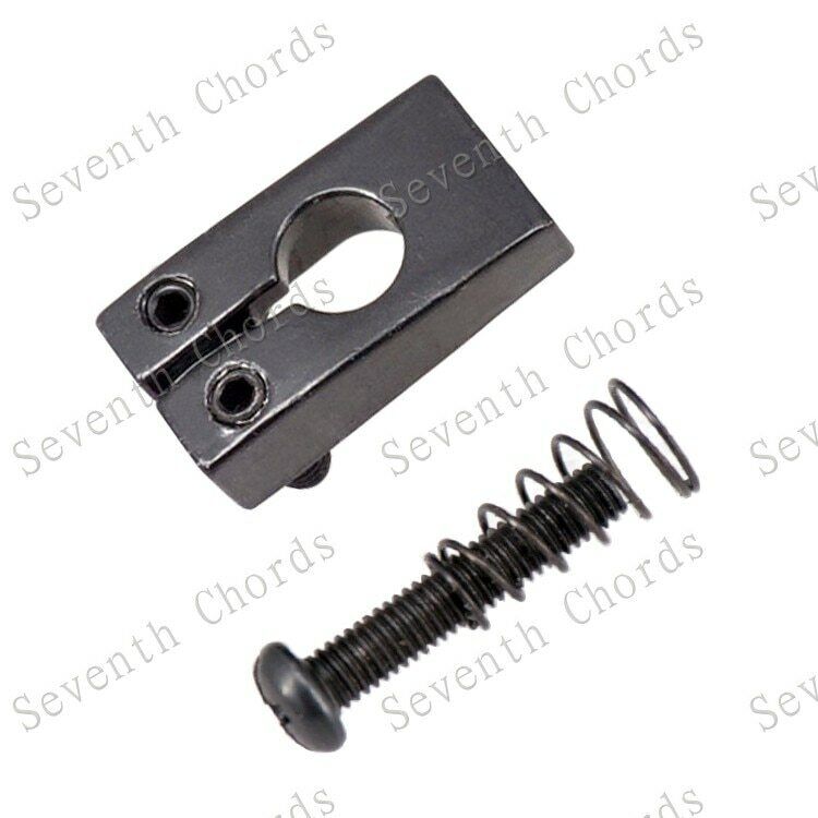 6 Pcs Guitar Black Bridge Tremolo Saddles Fit Fender,PRS,Ibanez,Washburn,Squier