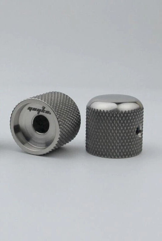 2pcs Titanium Bass and Guitar Knobs Set Fit Tobias,Jackson,Ibanez,MusicMan,Cort