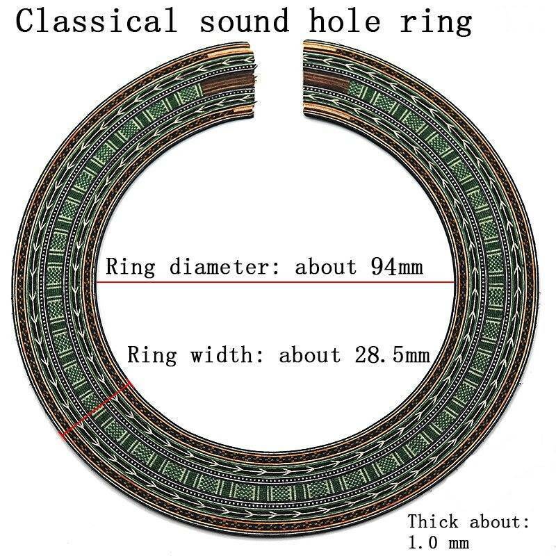 3 Classical Guitar Soundhole Inlay Rosette Fit Washburn,Lucero,Alavrez,Epiphone