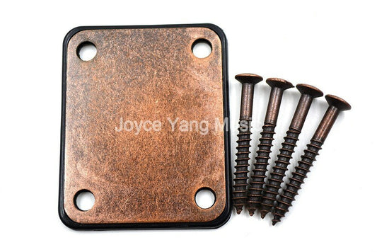 Antique Bronze Guitar Neck Plate With Screws Fit Fender Stratocaster/Telecaster