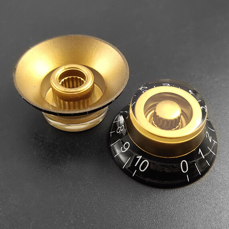 4 Pieces Guitar Top Hat Tone and Volume Control Knobs Fit Epiphone Les Paul LP