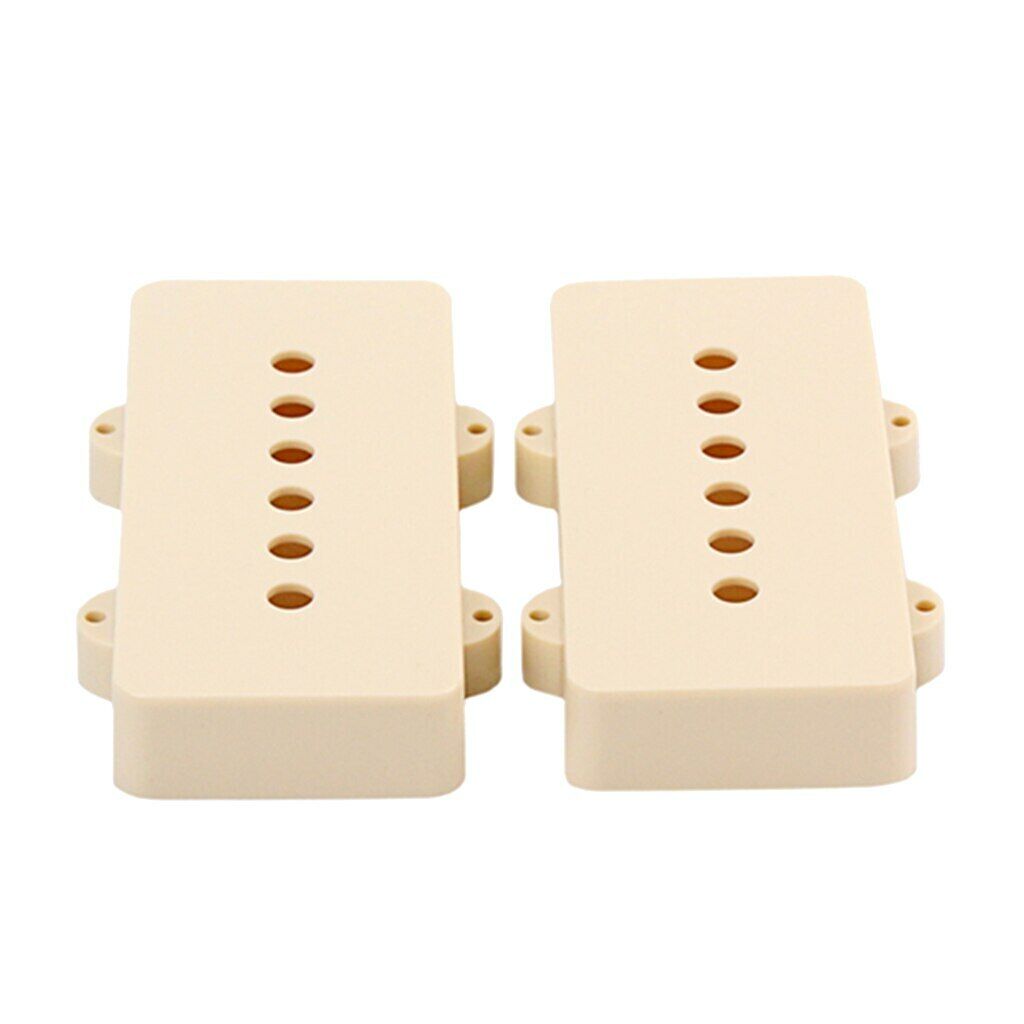 2 Pieces Ivory Guitar SoapBar Pickups Covers Set Fit Fender Jazzmaster