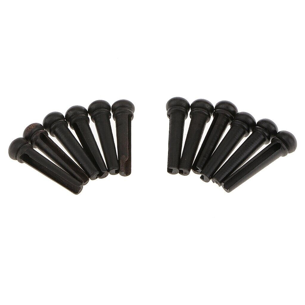 12 String Acoustic Guitar Ebony Bridge Pins Fit Washburn,Maton,Ibanez,Takamine