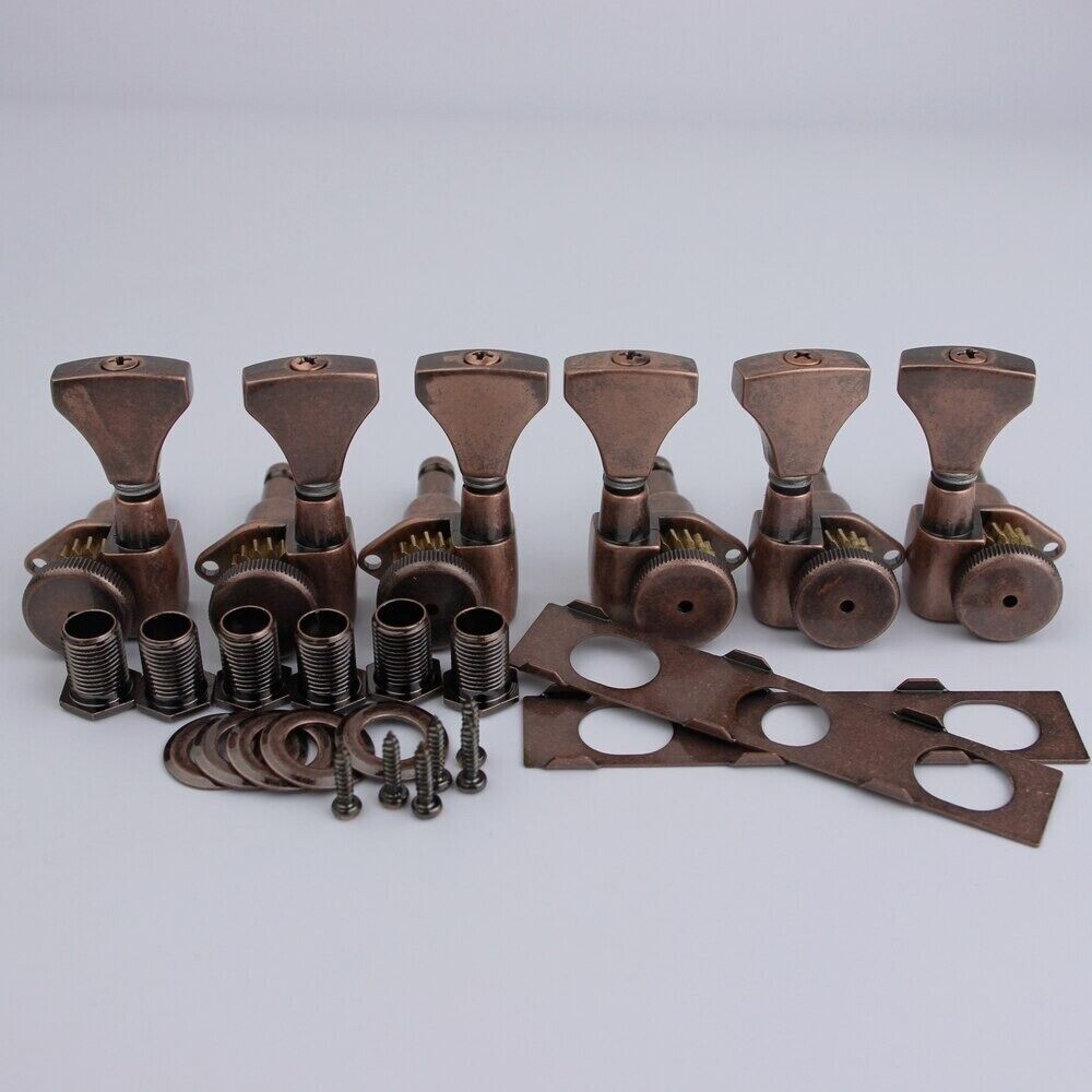 Bronze 3x3 Locking Guitar Tuning Keys Pegs Fit D'Angelico,Epiphone,Ibanez,Cort