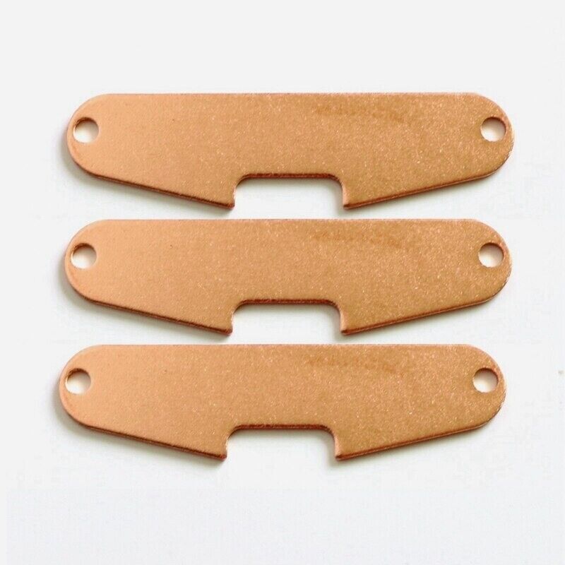 3pcs Steel Guitar Single Coil Pickups Base Plates Fit Fender Stratocaster