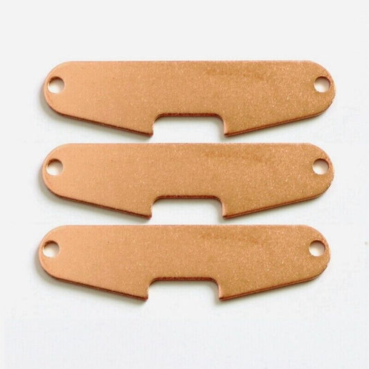 3pcs Steel Guitar Single Coil Pickups Base Plates Fit Fender Stratocaster