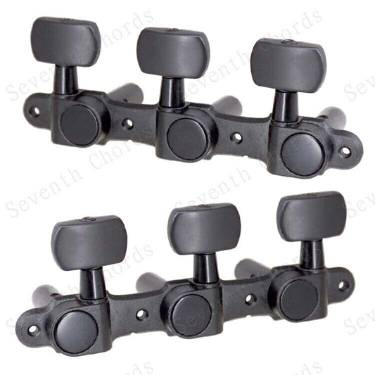 Black Classical Guitar Machine Heads 3R3L Fit Squier,Ibanez,Takamine,Washburn