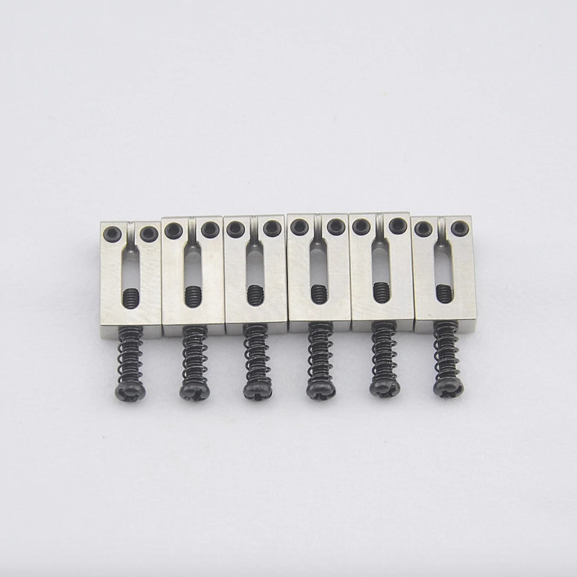 6pcs Guitar 10.5/10.8MM Steel Bridge Saddles Fit Fender Stratocaster/Telecaster