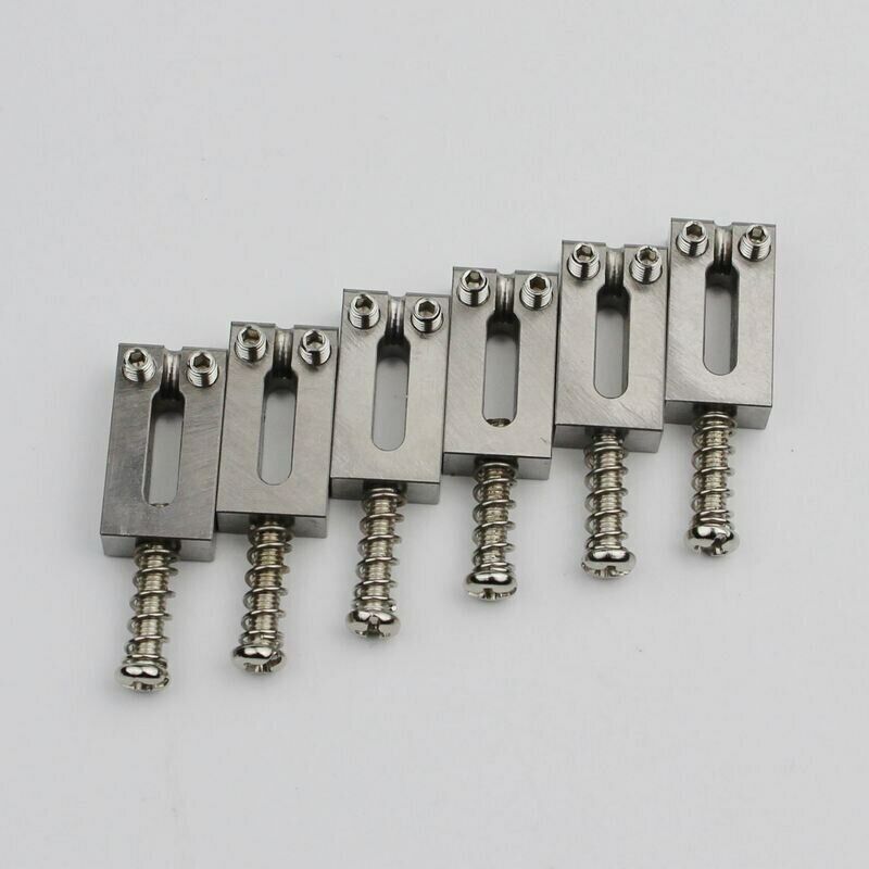 6x Titanium Guitar Bridge Tremolo Saddles 10.5MM Fit Fender Stratocaster ST