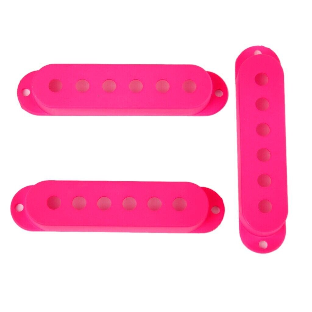 Deep Pink Guitar Control Knobs, Pickups Covers, Switch Tip Fit Fender Strat ST