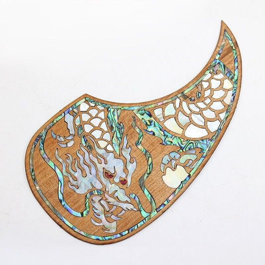 Acoustic Guitar Maple Wood Pickguard with Abalone Fit Martin Guitars