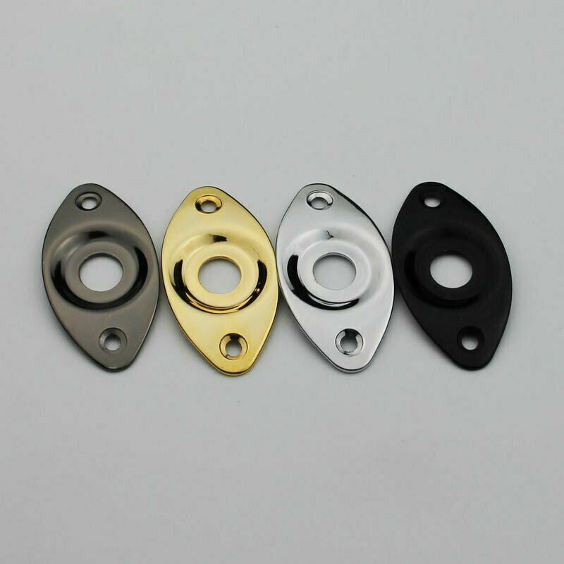 1x Curved Electric Guitar Metal Jack Plate Fit Schecter,Ibanez,ESP LTD,Cort