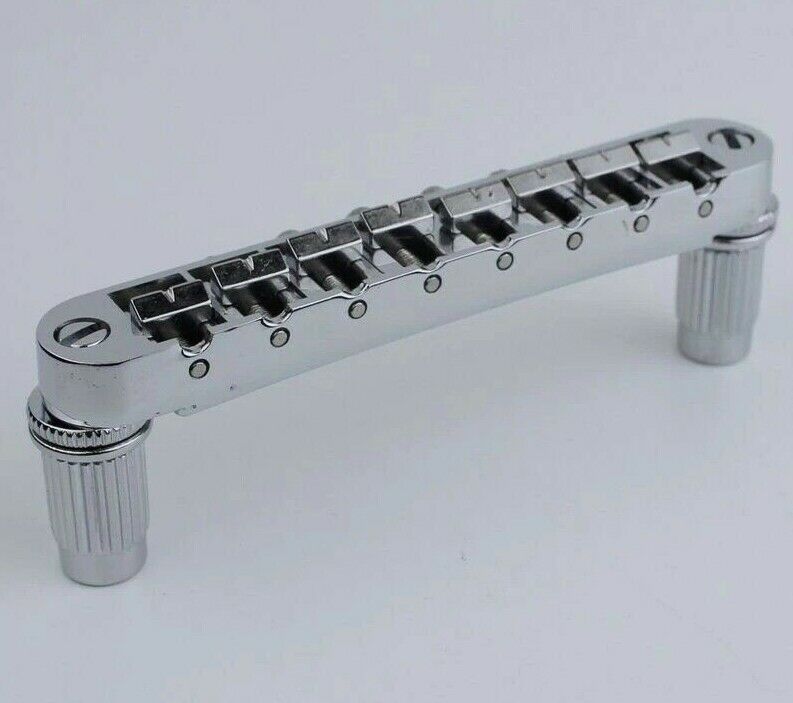 Chrome Finished Tune O Matic Bridge Fit 8 String Guitars