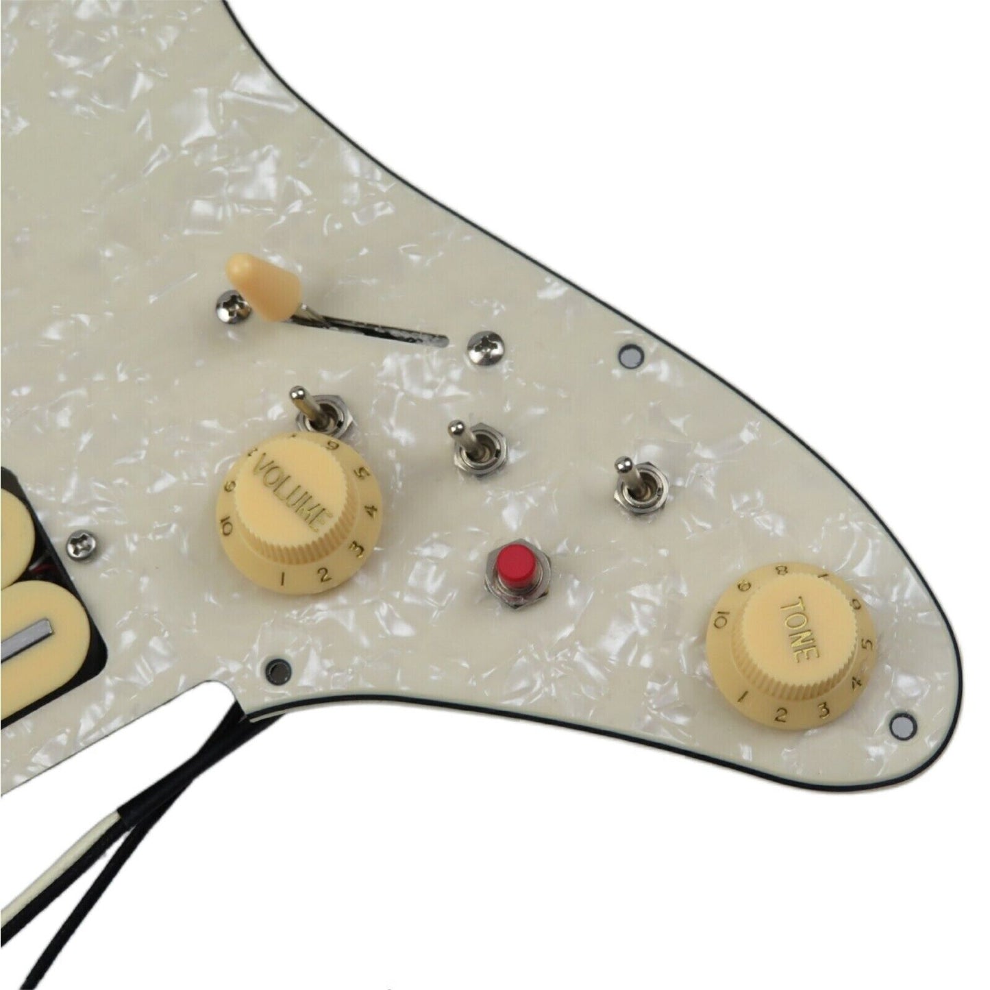 1 Set Guitar HSH Multi Tone Loaded Prewired Pickguard Fit Ibanez Guitars
