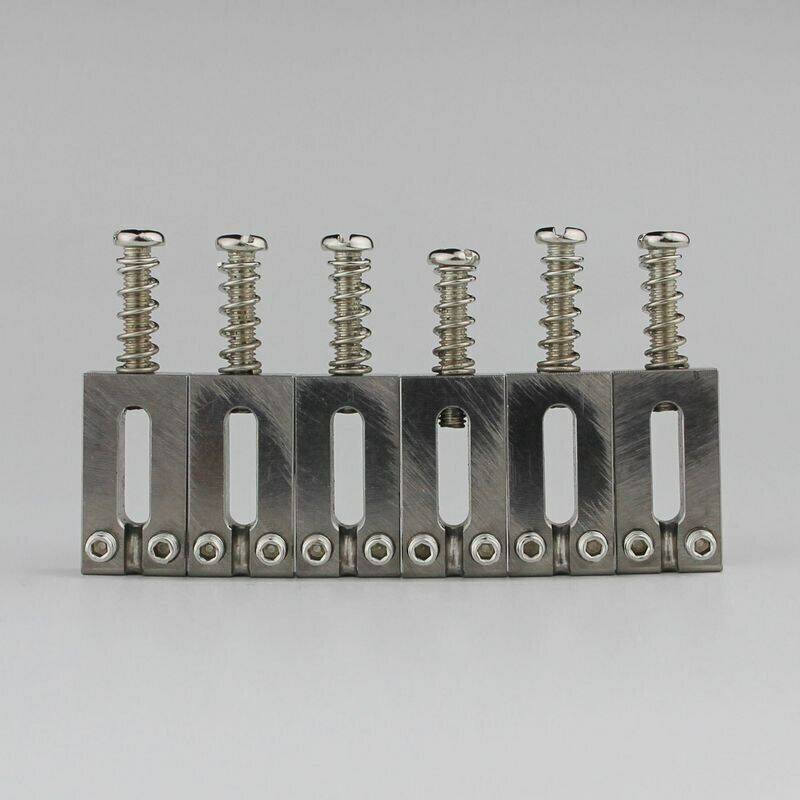 6x Titanium Guitar Bridge Tremolo Saddles 10.5MM Fit Fender Stratocaster ST