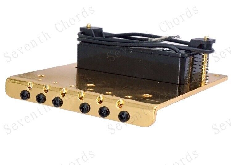 Gold Guitar Top Load Vintage Bridge with Closed Humbucker Pickup Fit Telecaster