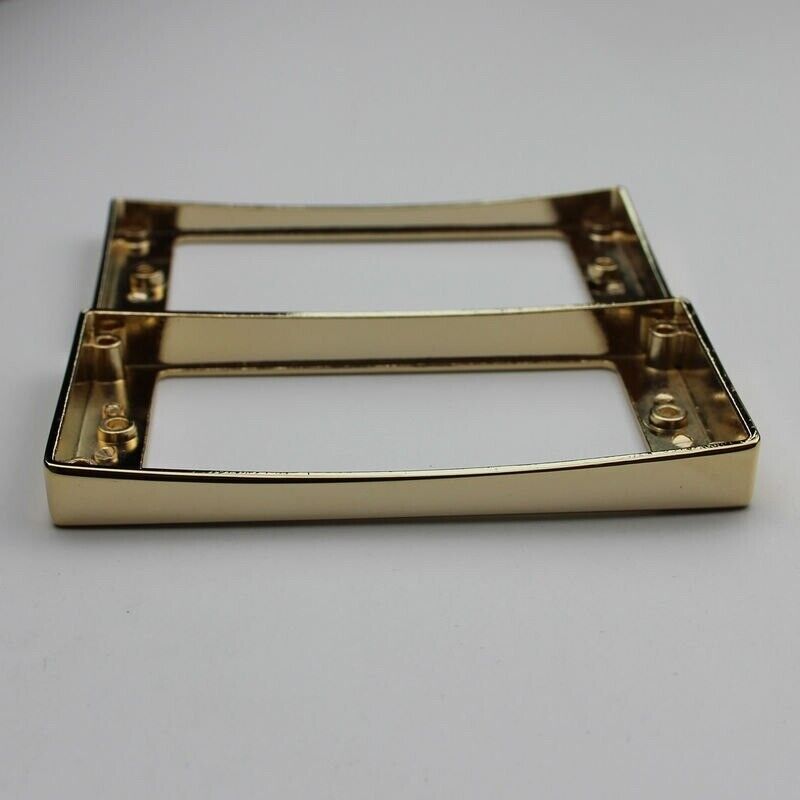 Gold Metal Guitar Humbucker Pickups Curved Rings Frames Fit Epiphone Les Paul LP