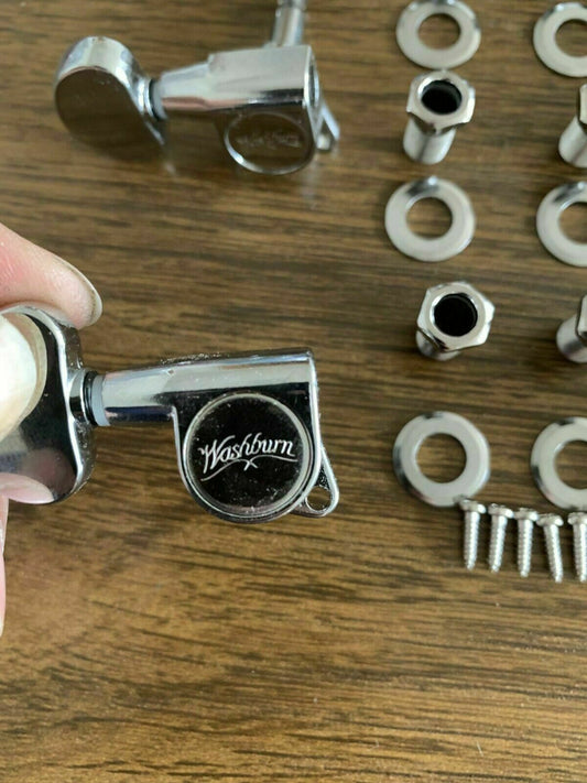 3R+3L Washburn Guitar Tuning Pegs Tuners Heads