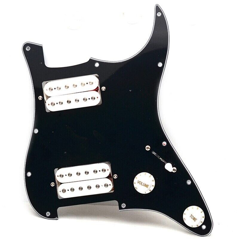 1 Set Guitar HH Prewired Loaded Pickguard Plate Fit Stratocaster ST