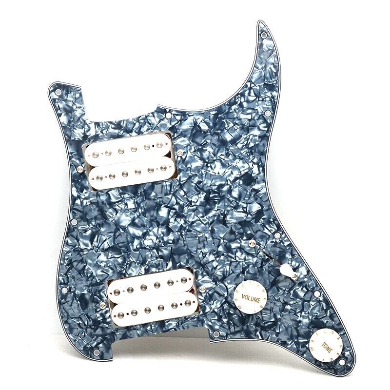 1 Set Guitar HH Prewired Loaded Pickguard Plate Fit Stratocaster ST