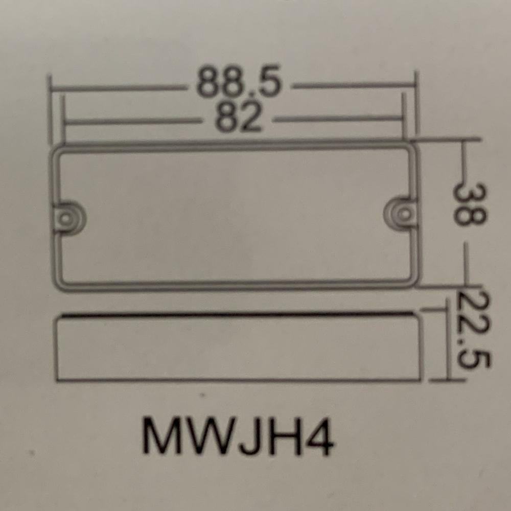Black Wilkinson 4 String Bass SoapBar Pickup Fit Schecter,Ibanez,Peavey,ESP LTD