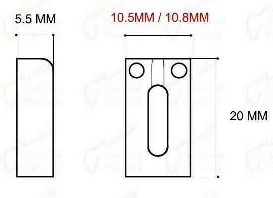 6pcs Guitar 10.5/10.8MM Steel Bridge Saddles Fit Fender Stratocaster/Telecaster