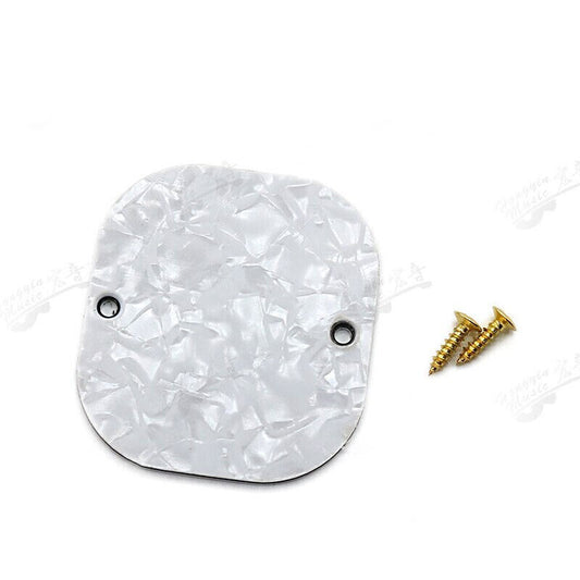 1 Pcs White Pearl Guitar Battery Box Cover Plate Fit Ibanez Guitars