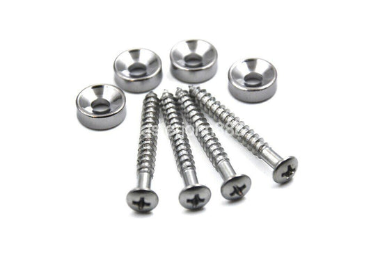 4 Pieces Guitar and Bass Neck Plate Screws Fit Fender,Squier,Ibanez,Schectee,ESP