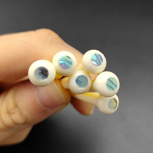 Acoustic Guitar Bone Bridge Pins with Shell Fit Epiphone,Martin,Fender,Washburn