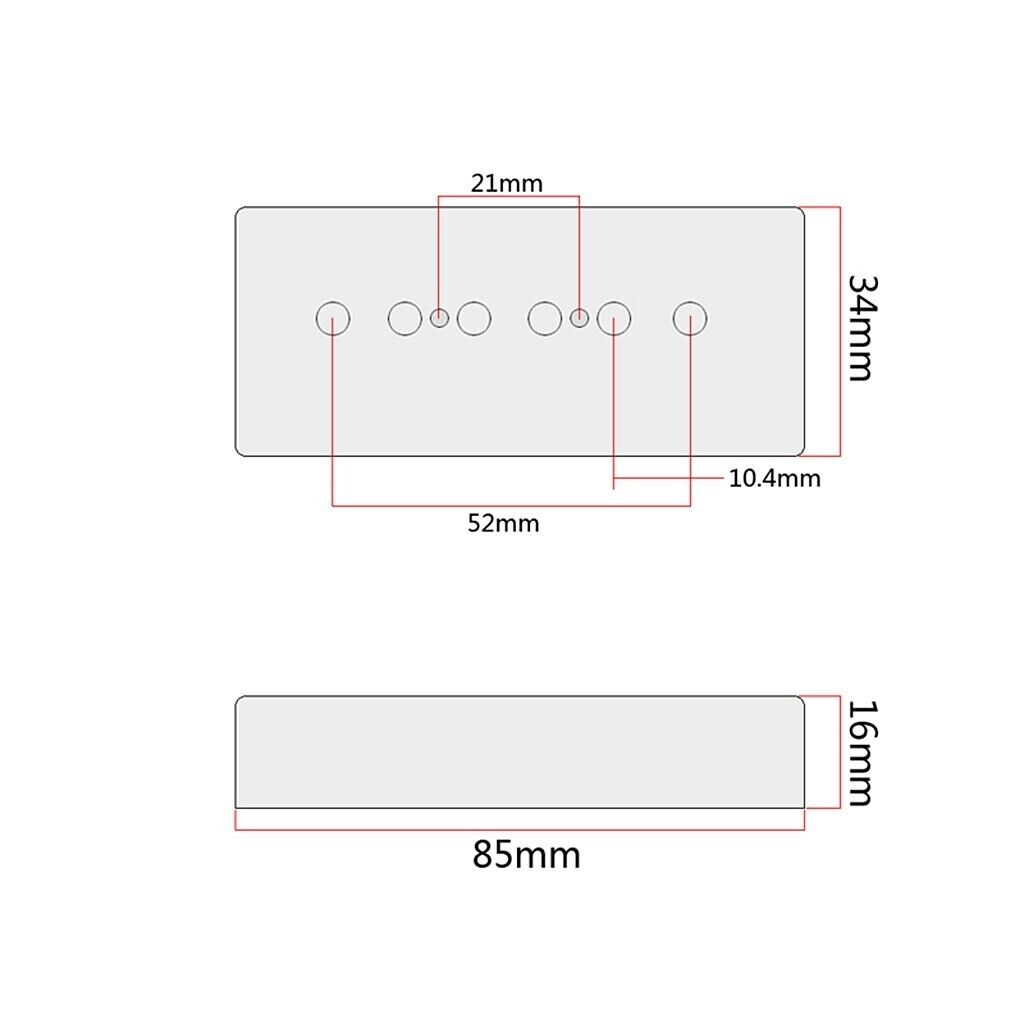 Black Guitar P90 Soapbar Pickups Set Fit Burny,Epiphone,Ibanez,PRS,Gibson,Cort