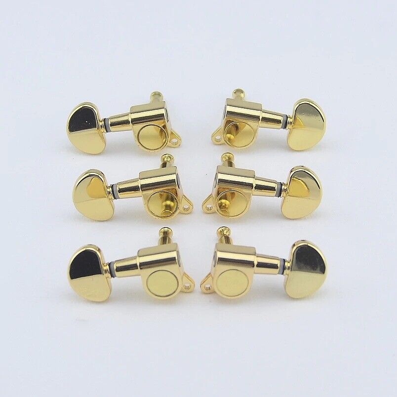 Gold 3+3 Guitar Machine Heads Tuners Fit Johnson,Mitchell,Washburn,Takamine,Cort