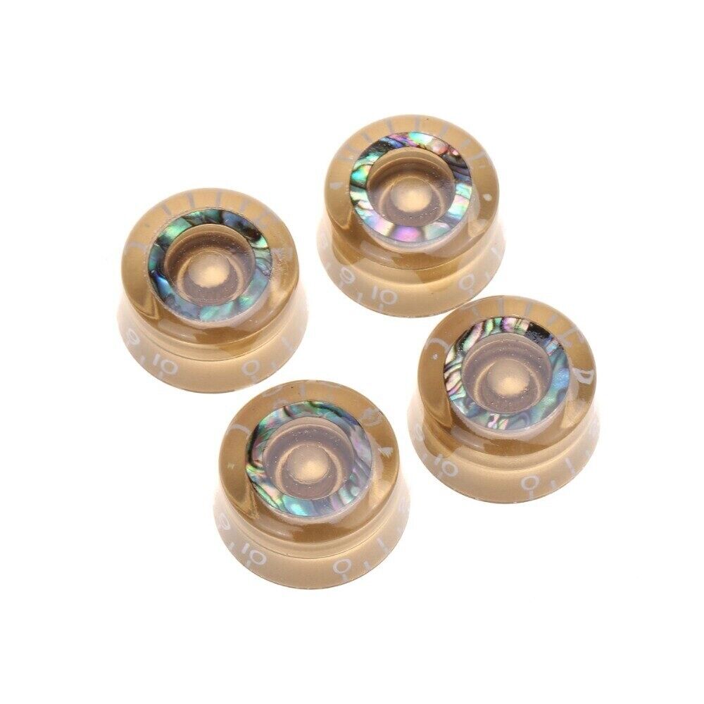 Gold Guitar Abalone Top Speed Knobs Set Fit Epiphone Les Paul / SG / DOT ES