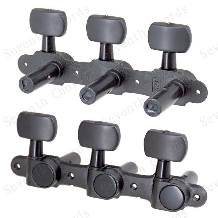 Black Classical Guitar Machine Heads 3R3L Fit Squier,Ibanez,Takamine,Washburn
