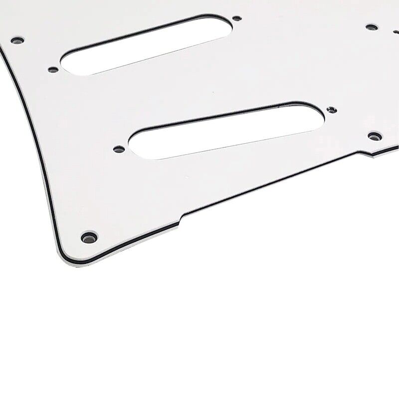 Guitar Pickguard Scratch Plate SSS White Fit Ibanez Guitars