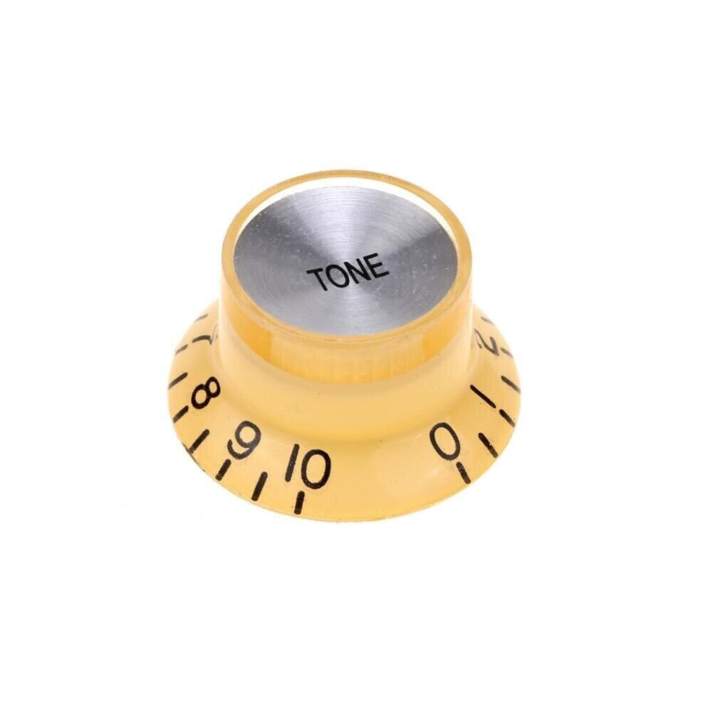 Cream Guitar Tone and Volume Top Hat Knobs Set Fit Epiphone SG Les Paul ES DOT