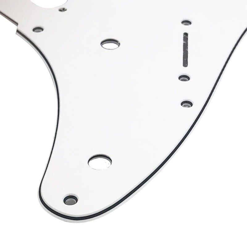 Guitar Pickguard Scratch Plate SSS White Fit Ibanez Guitars