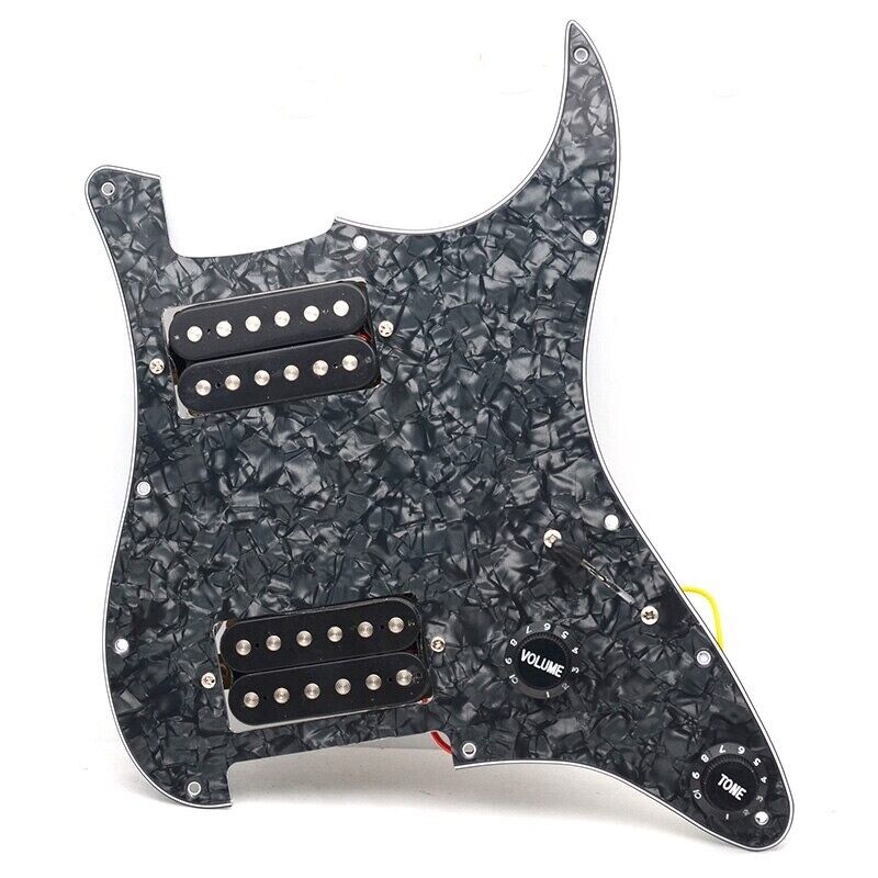 1 Set Guitar HH Prewired Loaded Pickguard Plate Fit Stratocaster ST