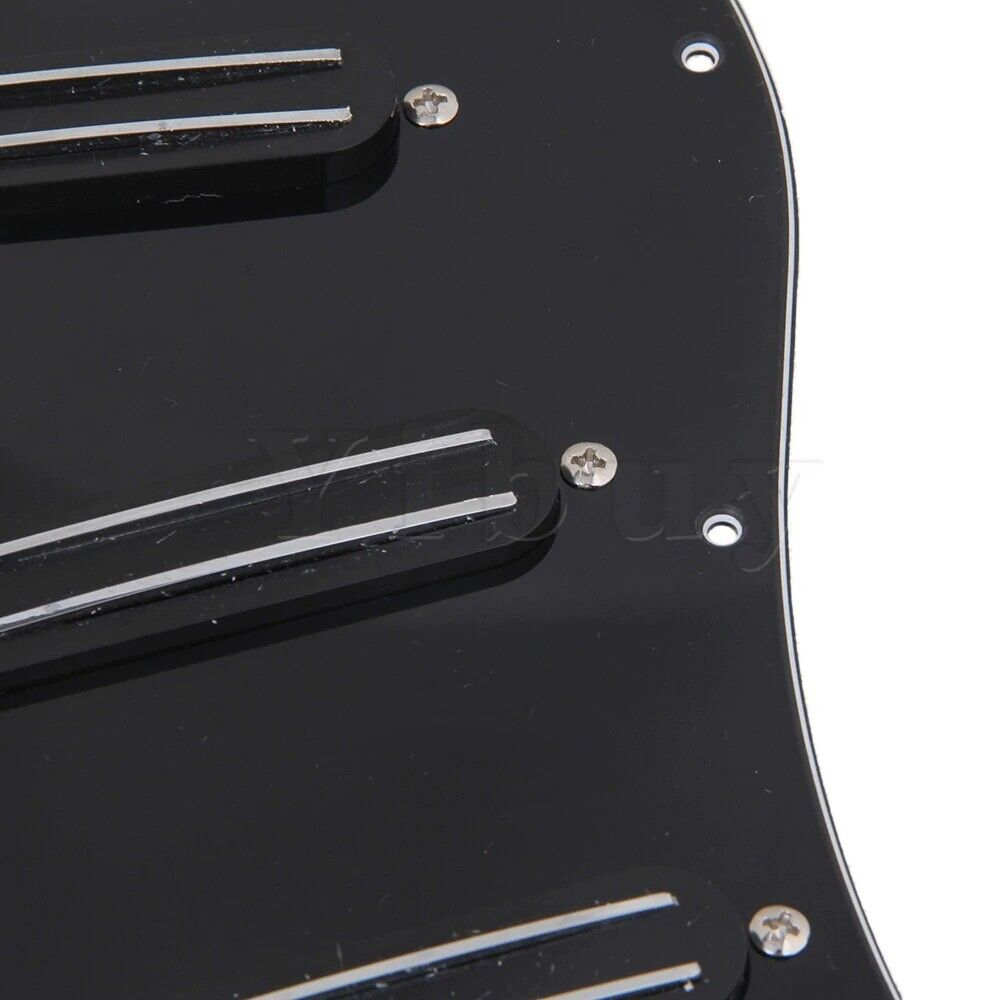 Guitar Prewired Loaded Pickguard With Hot Rails Pickups Fit Fender Stratocaster