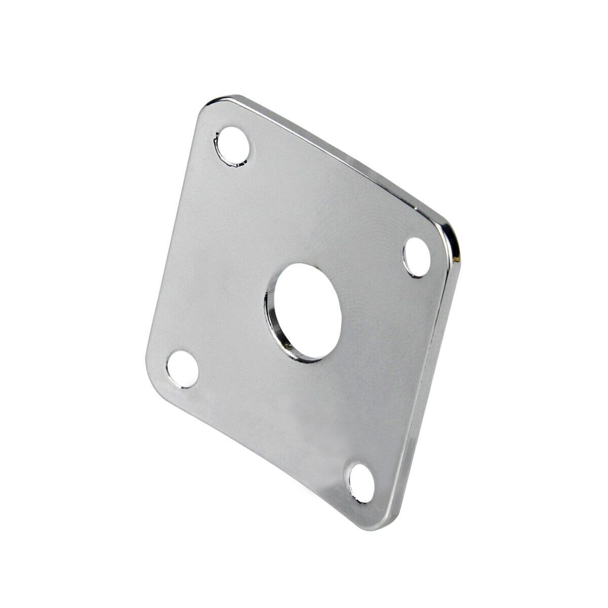 Chrome Curved Guitar Metal Jack Plate Fit Epiphone Les Paul LP