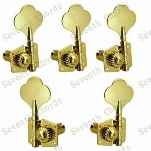 Lefty 5 String Bass 4L/1R Tuners Pegs Fit Cort,Ibanez,Lakland,MusicMan,Xotic