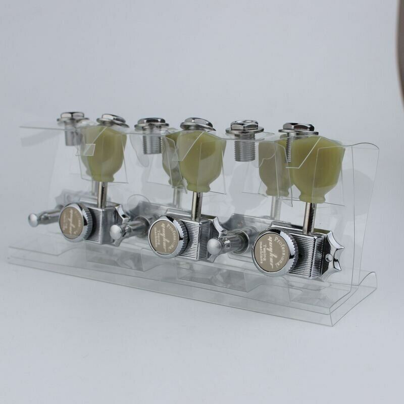 3x3 Chrome Vintage Locked String Tuning Pegs Fit Epiphone Les Paul SG DOT ES