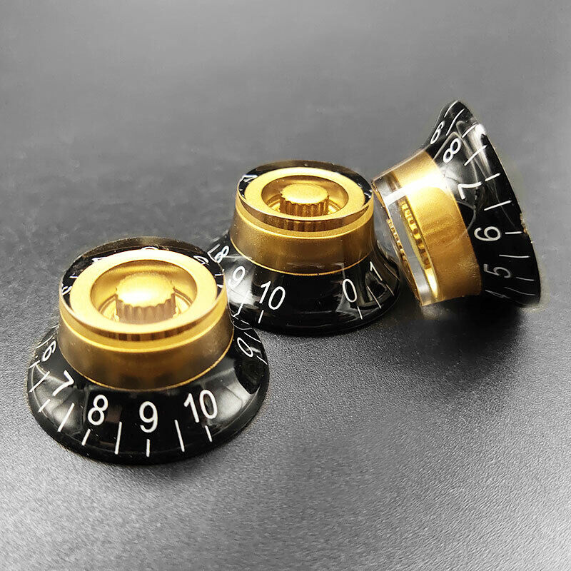 4 Pieces Guitar Top Hat Tone and Volume Control Knobs Fit Epiphone Les Paul LP