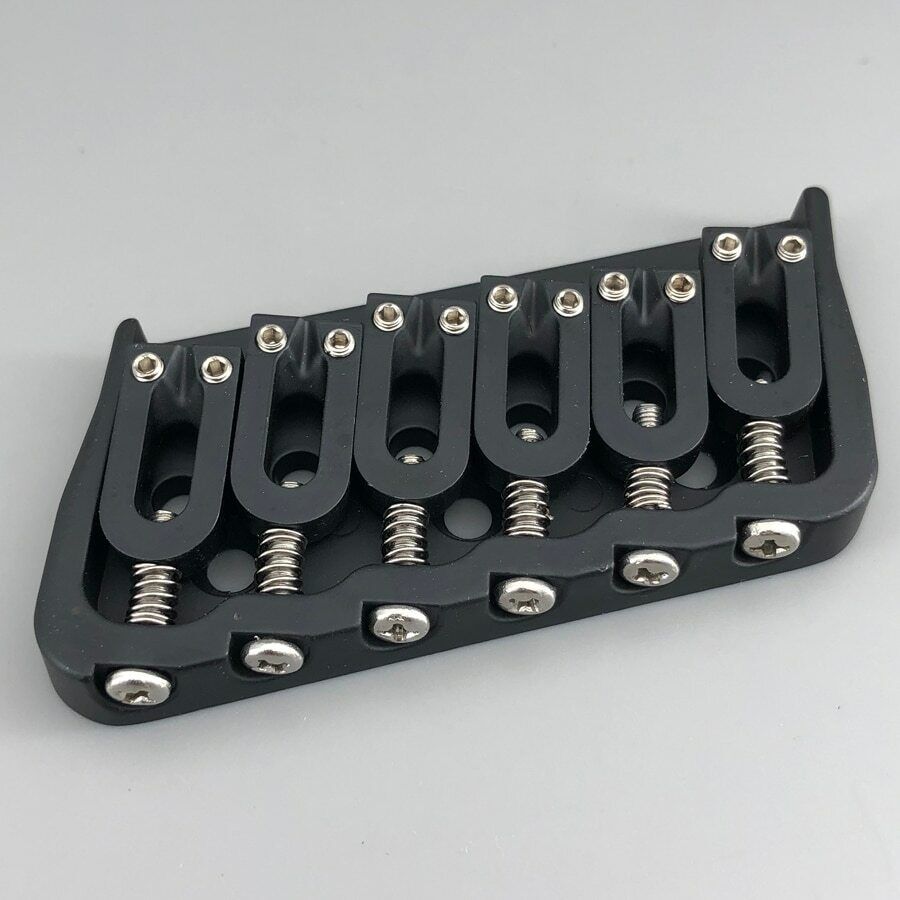 Black 6 String Fanned Fret Bridge Fit Schecter,Mayones,Ibanez,ESP LTD,Chapman