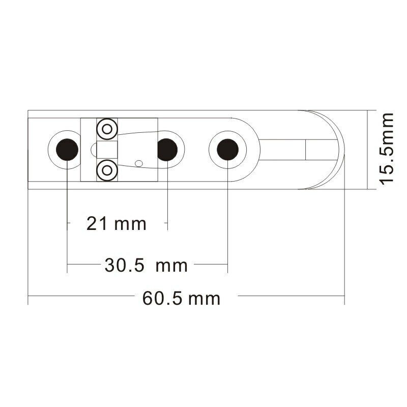 Gold 4 String Bass Single Saddle Bridge Fit Peavey,Ibanez,Washburn,Schecter,ESP