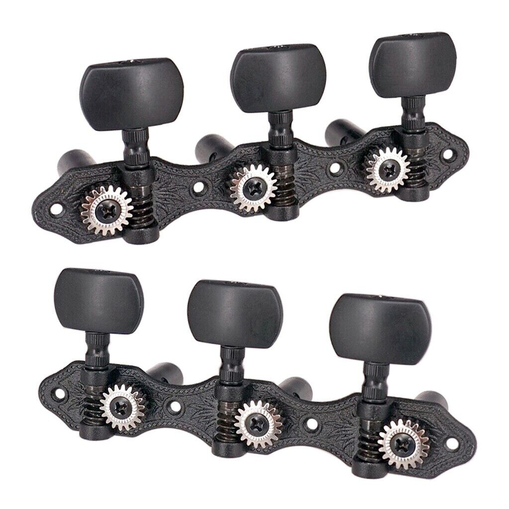 Black Classical Guitar Tuning Pegs Keys Fit Takamine,Lucero,Rogue,Yamaha,Stagg