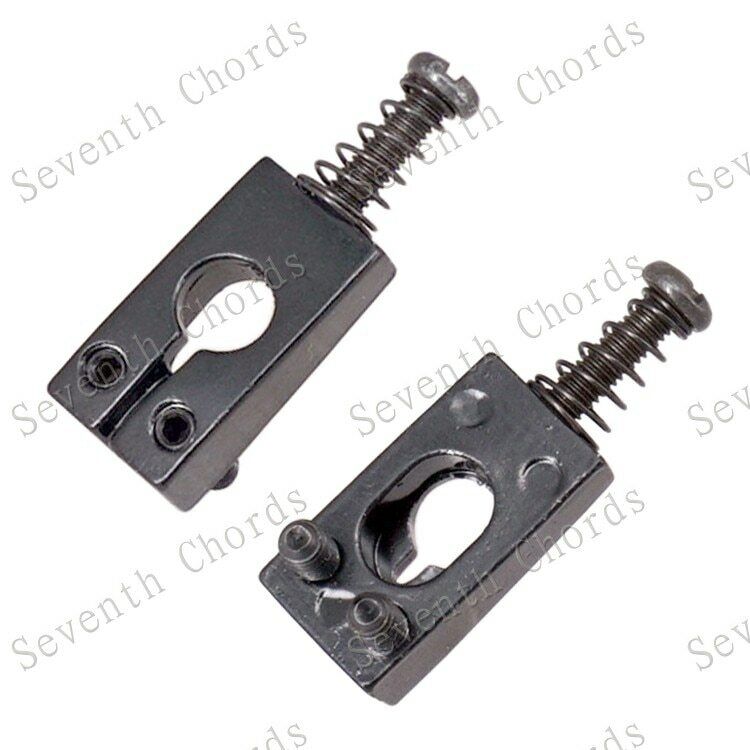6 Pcs Guitar Black Bridge Tremolo Saddles Fit Fender,PRS,Ibanez,Washburn,Squier