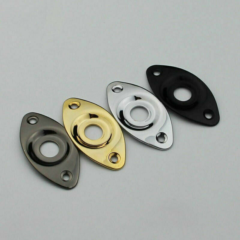 1x Curved Electric Guitar Metal Jack Plate Fit Schecter,Ibanez,ESP LTD,Cort